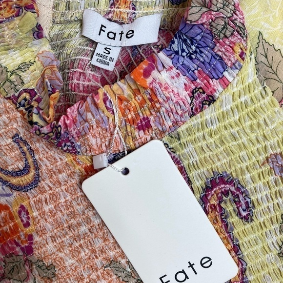 FATE Paisley Smocked Mini Dress - Picture 13 of 15